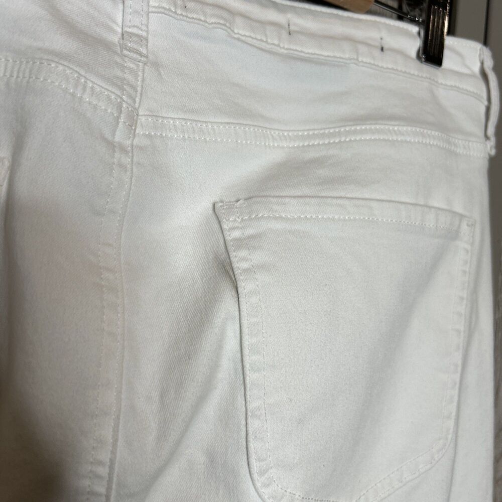 NYDJ MIA Palazzo Jeans Size 12 White Wide Leg High Rise Flare - Picture 8 of 8